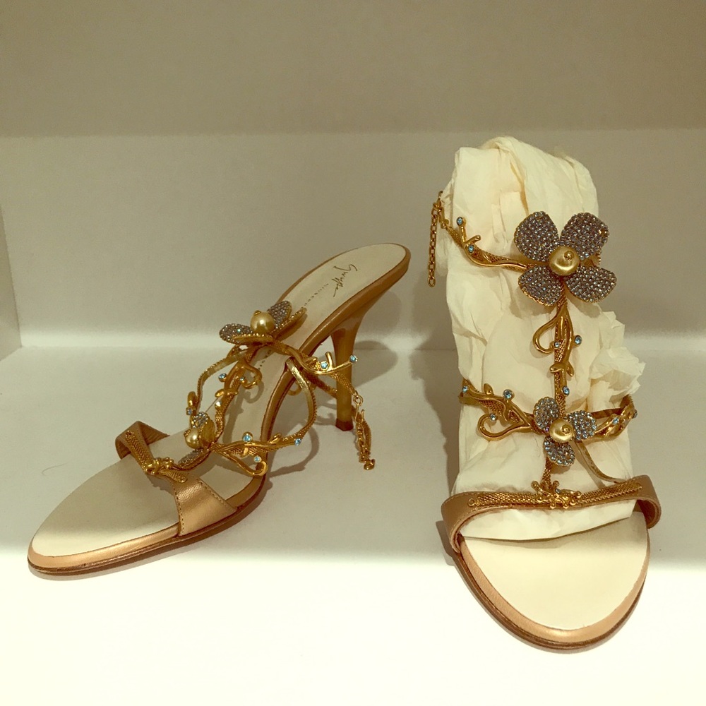 Giuseppe Zanotti Rhinestone High heel sandals